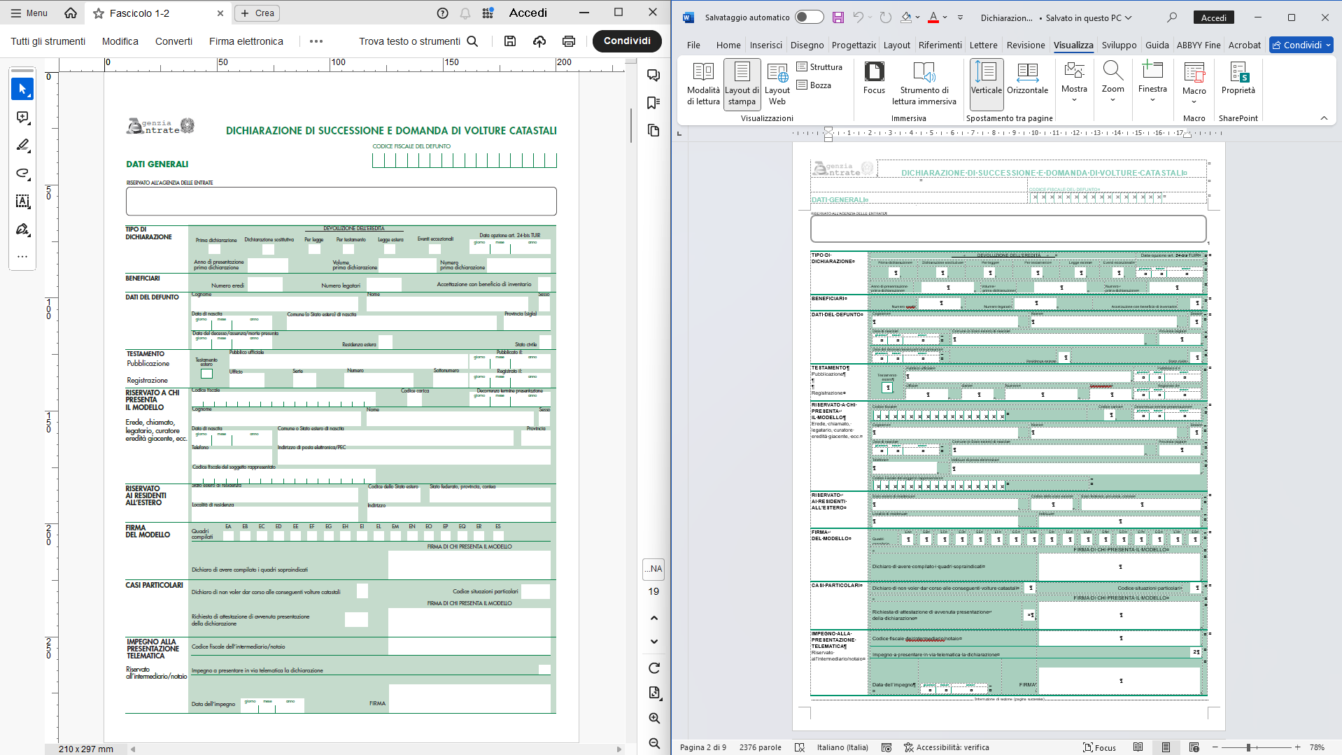 DTP ricostruzione documento: origine e ricostruzione