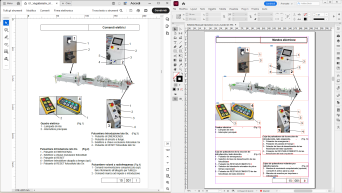 Versione originale e tradotta a confronto — layout e callout fedeli